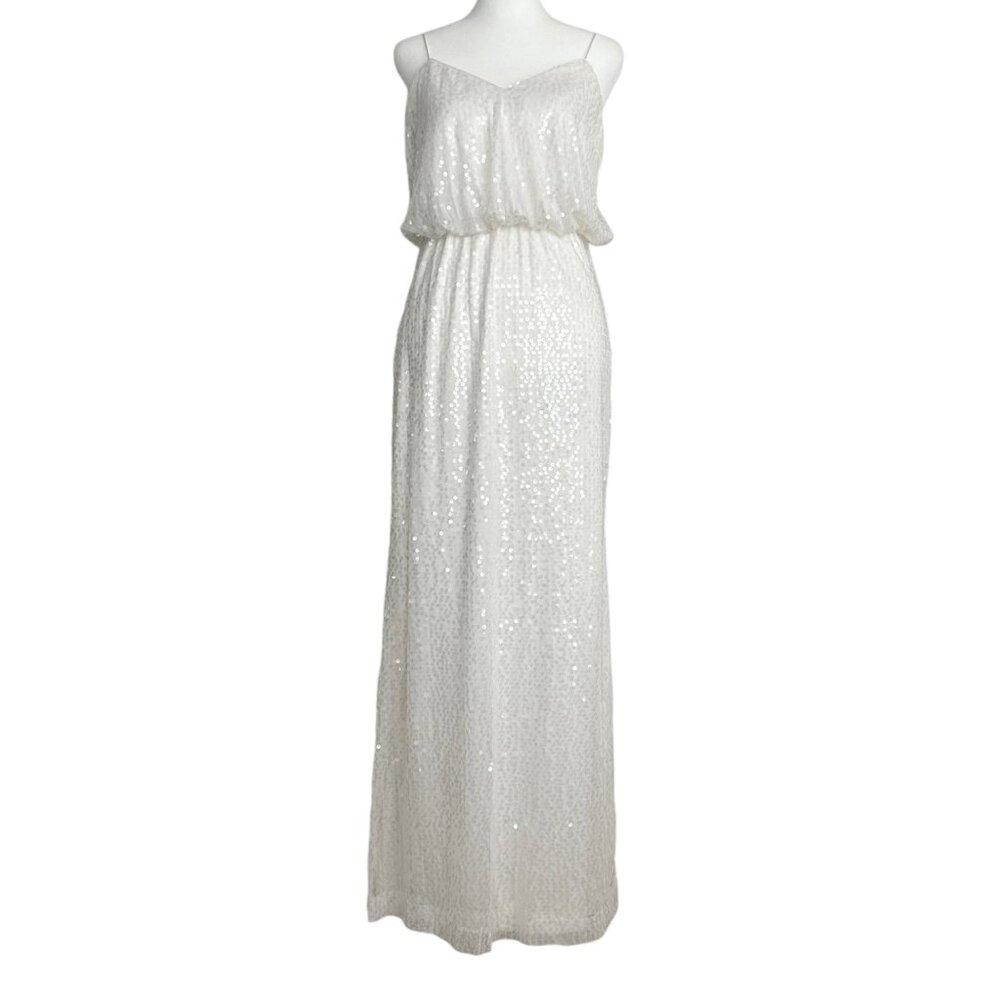 Aidan‎ by Aidan Mattox Spaghetti Strap Sequin Blouson Maxi Dress (4)
